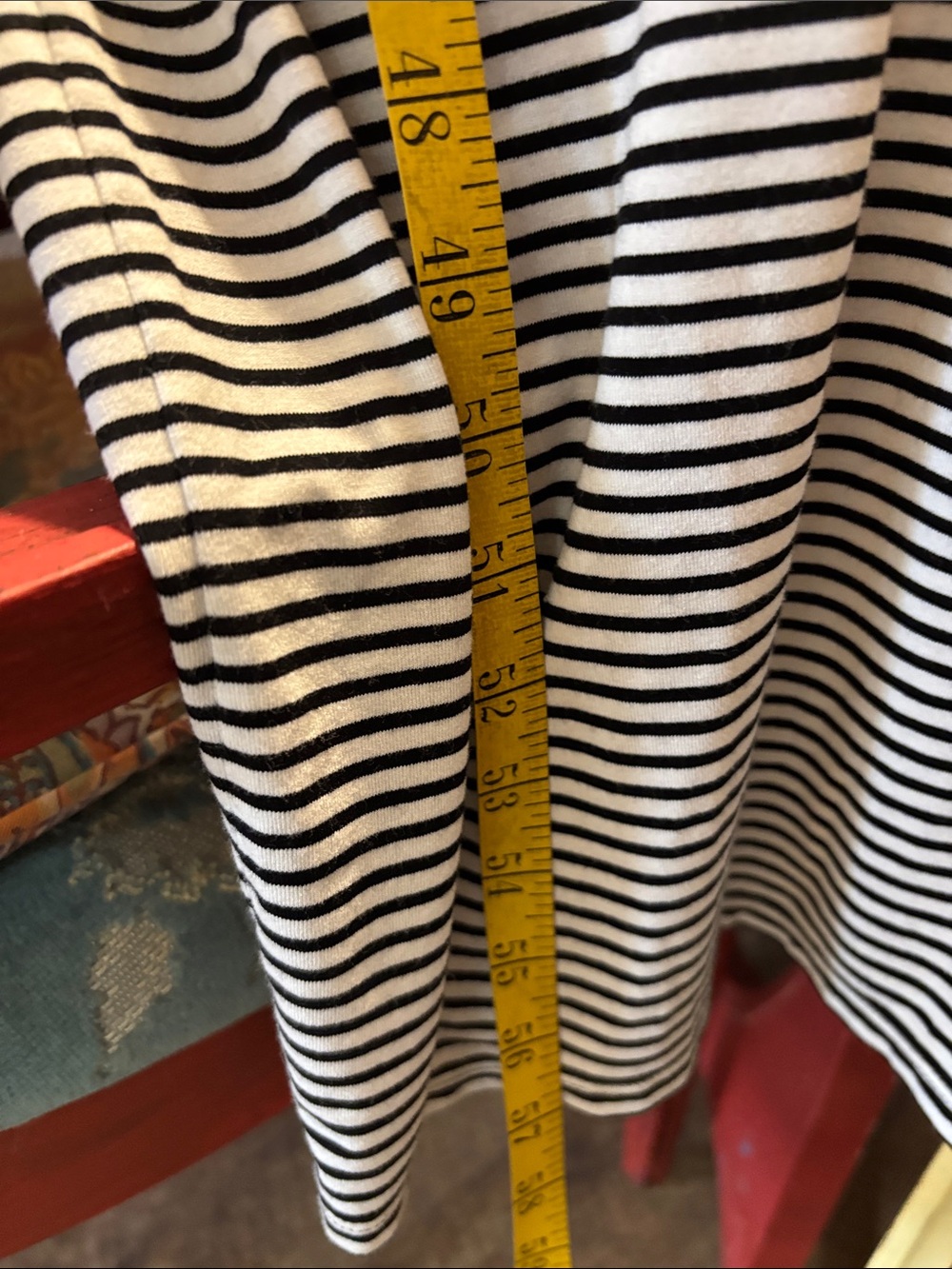 ZENERGY by CHICO’s Sleeveless Black and White Striped Cowl Neck Maxi Dress Sz L - Picture 7 of 9